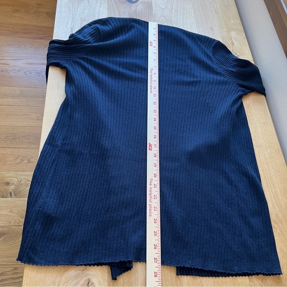 J McLaughlin Addilyn Women's Navy Open-Front Cardigan S navy blue ribbed light - Picture 9 of 12